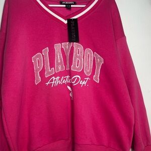 Playboy Hot Pink vneck